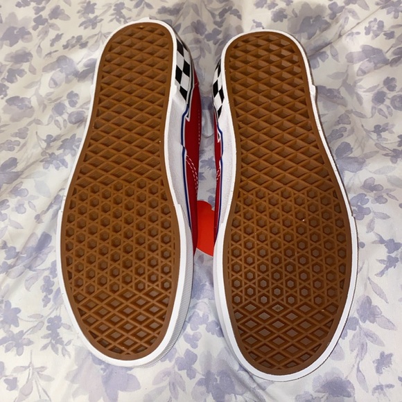 NEW Vans Red Sneaker Men’s Size 8 Women’s 9.5 - Picture 4 of 6